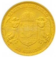 1914KB 20K Au "Ferenc József" Körmöcbánya (6.78g/0.900) T:2,2-
Hungary 1914KB 20 Korona Au...