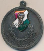 1948. "Népi bajnok" zománcozott Br díjérem (36mm) T:2