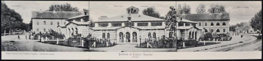 Topusko, Blatne kupke, Civil Pavilon / mud bath, officers' pavilion panoramacard