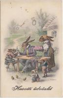 Easter, rabbit family, M. Munk Nr. 855. s: R. Ulreich