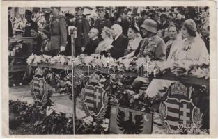 1940 Kolozsvár, bevonulás, Horthy Miklós, Purgly Magdolna / entry of the Hungarian troops, Horthy, Purgly (b)