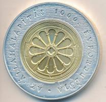 1999. 3000Ft Ag "Az államalapítás 1000. évfordulója" T:BU Tanúsítvánnyal, dísztokban
Adamo...