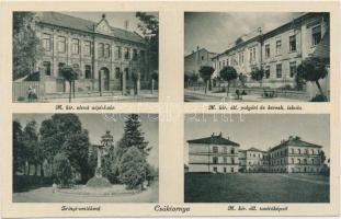 Csáktornya, Állami polgári és kereskedelmi iskola, népiskola, tanítőképző / schools, teachers training institute