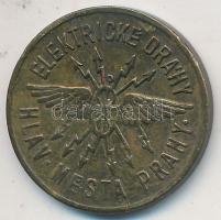 Csehszlovákia DN 20h "Elektromos vasút Prága" Cu közlekedési bárca T:2
Czechoslovakia ND 2...