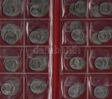 USA érdekes modern hagyaték tétel kizárólag emlékpénzekből, benne 7db 1$, 5db 1/2$, 96db 1/4$ összes...