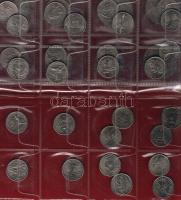 USA érdekes modern hagyaték tétel kizárólag emlékpénzekből, benne 7db 1$, 5db 1/2$, 96db 1/4$ összes...