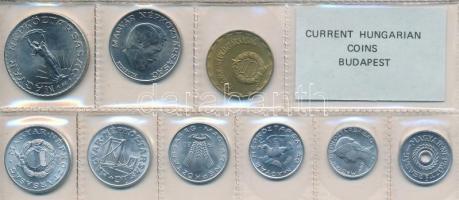 1980. 2f-10Ft 9db klf érmés forgalmi sor fóliatokban T:1