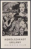 1943 Az ágrólszakadt úrilány (Objectiv Film) című filmet népszerűsítő fotólap, 8x13,5 cm