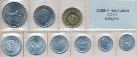 1974. 2f-10Ft 9db klf érmés forgalmi sor fóliatokban T:1