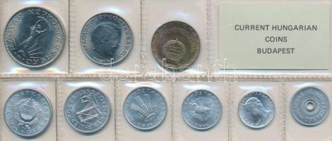 1975. 2f-10Ft 9db klf érmés forgalmi sor fóliatokban T:1
