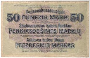 Német Birodalom/Oroszország megszállás/Kowno 1918. 50M T:III