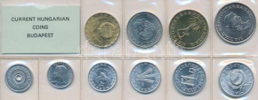 1989. 2f-20Ft 10db klf érmés forgalmi sor fóliatokban T:1