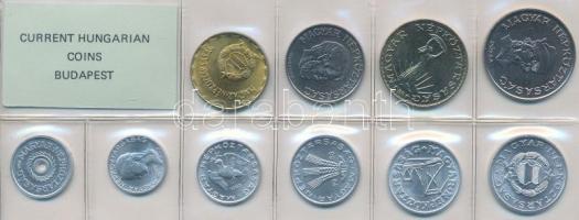 1988. 2f-20Ft 10db klf érmés forgalmi sor fóliatokban T:1