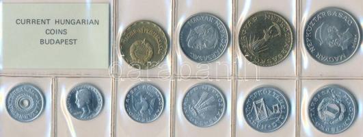 1984. 2f-20Ft 10db klf érmés forgalmi sor fóliatokban T:1