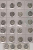 Ausztria kis hagyaték tétel 1893-1916. 1K Ag 20db, 2K Ag 3db, kevés duplával 19 klf db T:2,3 kis ph.