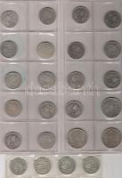 Ausztria kis hagyaték tétel 1893-1916. 1K Ag 20db, 2K Ag 3db, kevés duplával 19 klf db T:2,3 kis ph