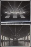 1929 Zolnay István: Barcelona éjjel, 3 db jelzetlen vintage fotó, 8x11 cm és 17x12 cm