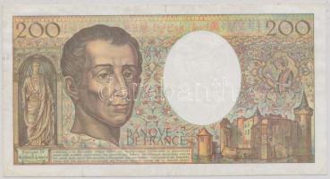 Franciaország 1992. 200Fr T:II- (szakadás)
France 1992. 200 Francs C:VF (tear)