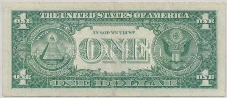 Amerikai Egyesült Államok 1957A 1$ kék színű pecsételéssel T:III
USA 1957A 1 Dollar with blue seal C...