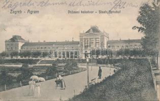 Zagreb, Staats-Bahnhof / railway station (fl)