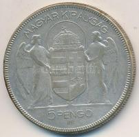 1930. 5P Ag "Horthy jobbra" T:3 Adamo P8