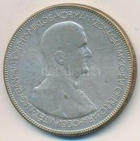 1930. 5P Ag "Horthy jobbra" T:3
Adamo P8