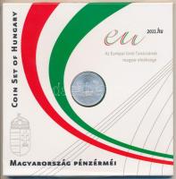 2011. 5Ft-200Ft 6klf darabos forgalmi érme sor + 3000Ft Ag "Az Európai Unió Tanácsának magyar elnöksége" emlékére, dísztokban T:BU