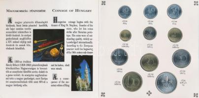 1993. 10f-200Ft 11klf darabos forgalmi sor dísztokban, benne 200Ft Ag "MNB", "Magyaro...