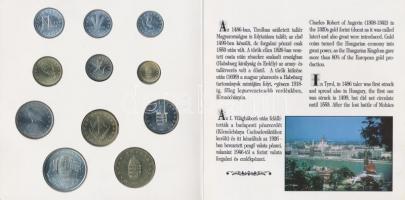 1993. 10f-200Ft 11klf darabos forgalmi sor dísztokban, benne 200Ft Ag "MNB", "Magyaro...