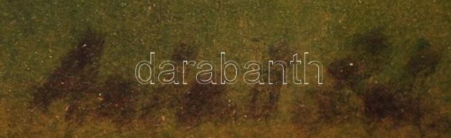 Antal Irén (1903-1999): Lovaskocsi. Akvarell, papír, jelzett, üvegezett keretben, 26×24 cm