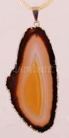 Achát függő textil szalagon /
agate pendant with chain