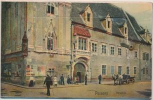 Pozsony, Pressburg, Bratislava; Városháza / town hall, leporellocard