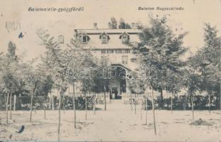 Balatonlelle-gyógyfürdő, Balaton Nagyszálloda, Suba Berenc kiadása