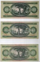 1949,1957,1960,1962,1969. 10Ft T:II- Csak egyszer hajtva! 1975. 10Ft T:I