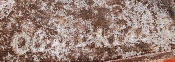 Olcsai Kiss Zoltán (1895-1981): Mártírok. Bronzírózott fém, jelzett, márvány talapzaton, m:21 cm, h:...