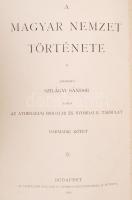 Szilágyi Sándor(szerk.): A magyar nemzet története III-VI. kötet. Bp., 1895, Athenaeum. Kiadói arany...