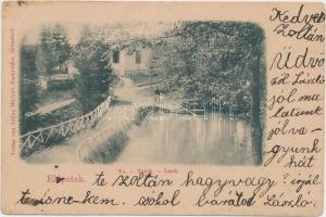 Előpatak, Valcele; Tó, híd / lake, bridge, Verlag Julius Müller (b)