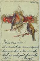 Birds, Emb. litho