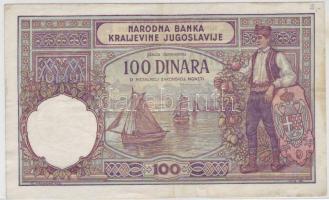 Jugoszlávia 1929. 100D T:II