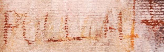 Pull jelzéssel: Asztali csendélet. Pasztell, papír, jelzett, üvegezett keretben, 48×31 cm