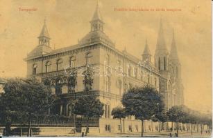 Temesvár, Felsőbb leányiskola és zárdatemplom / Girl school, church (pinhole)