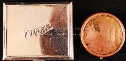 Vörösréz gyógyszeres és egy tükrös szelence