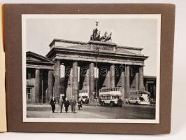 1936 Berlin, XI. Olimpiai Játékok alkalmából kiadott leporelló 10 képpel, 9x7 cm