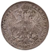 1867B Tallér Ag "Ferenc József" Körmöcbánya (18.60g) T:2 ph.
Hungary 1867B Thaler Ag &quot...