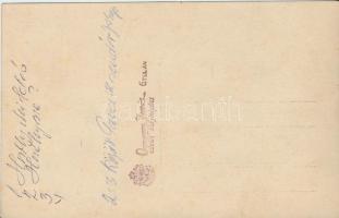 Gyula (?) Horthy Miklós, és helyi elöljárók; Oravecz Jenő photo