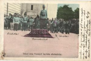 Przemysl, tábori mise a város bevétele alkalmából; Lévai Izsó kiadása / mass ceremony after the occupation of the city, Austrian military (Rb)