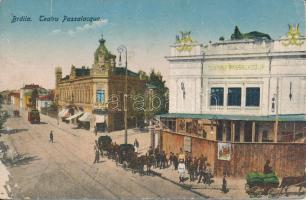 Braila, Teatru Passalacqua / theatre, tram (EB)