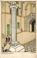 Korcula, Curzola, Piazzetta 'Adria Ausstellung 1913' A28 s: F. Süsser