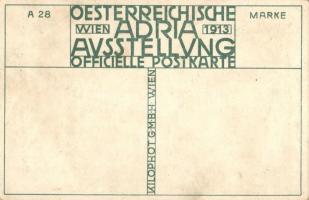 Korcula, Curzola, Piazzetta 'Adria Ausstellung 1913' A28 s: F. Süsser