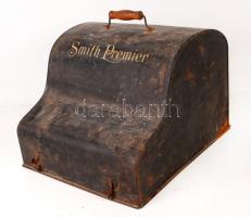 The Smith premier írógép, dupla soros,eredeti tartójában, közepes állapotban, jelzett,   27×40 cm, m...